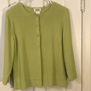Green Talbots sweater set.